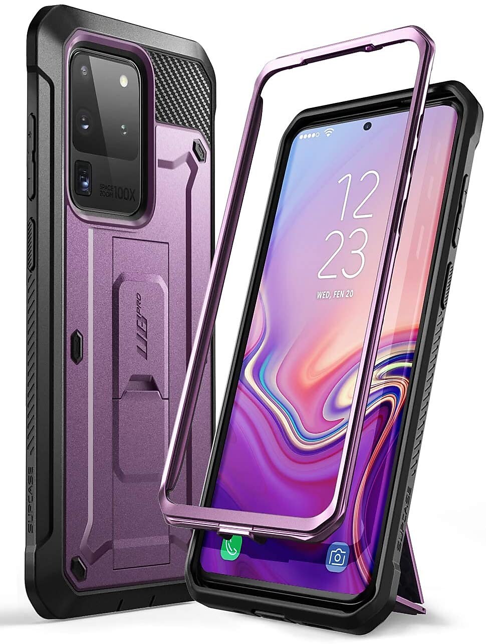 SUPCASE Unicorn Beetle Pro Purple Rugged Case for Galaxy S20 Ultra (S-S20UL-UBPR-PU)