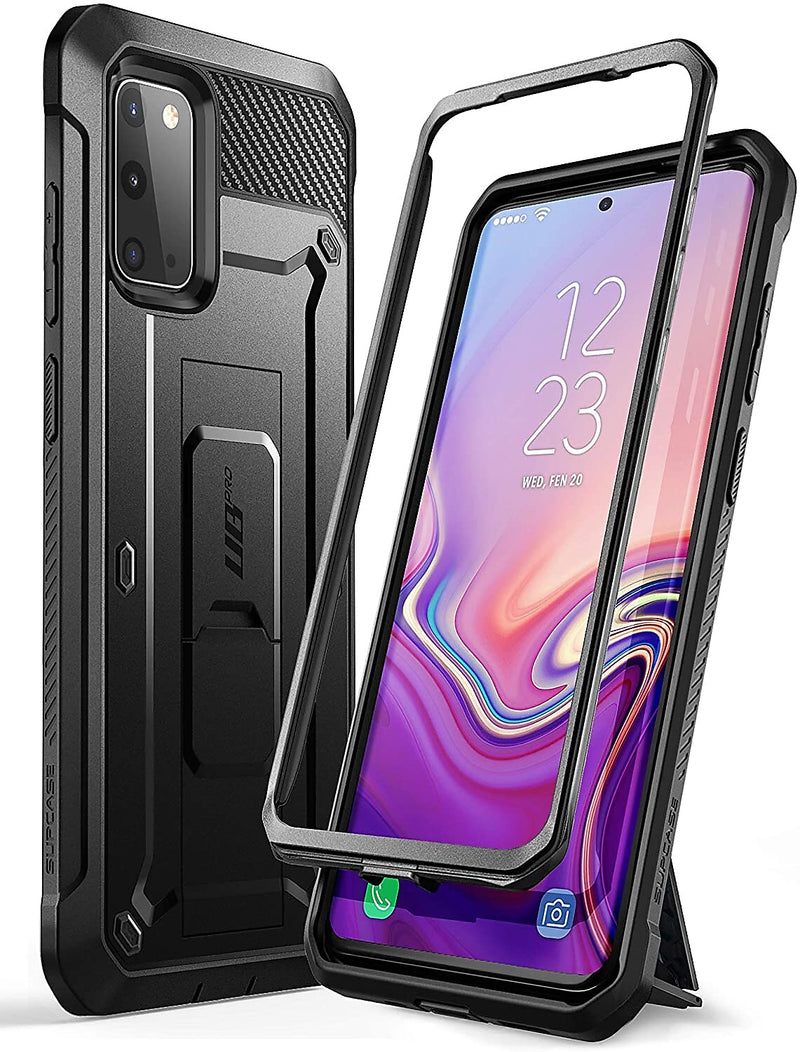 SUPCASE Unicorn Beetle Pro Black Rugged Case for Galaxy S20 (S-S20-UBPR-BK)