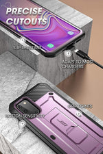 SUPCASE Unicorn Beetle Pro Purple Rugged Case for Galaxy S20 (S-S20-UBPR-PUR)