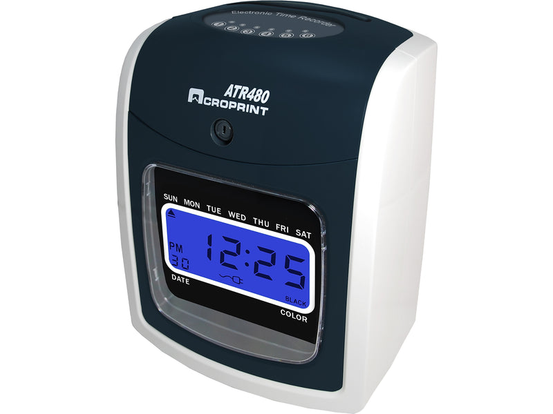 Acroprint ATR480 Punch Card Time Clock System, Black/White (01-0285-000)