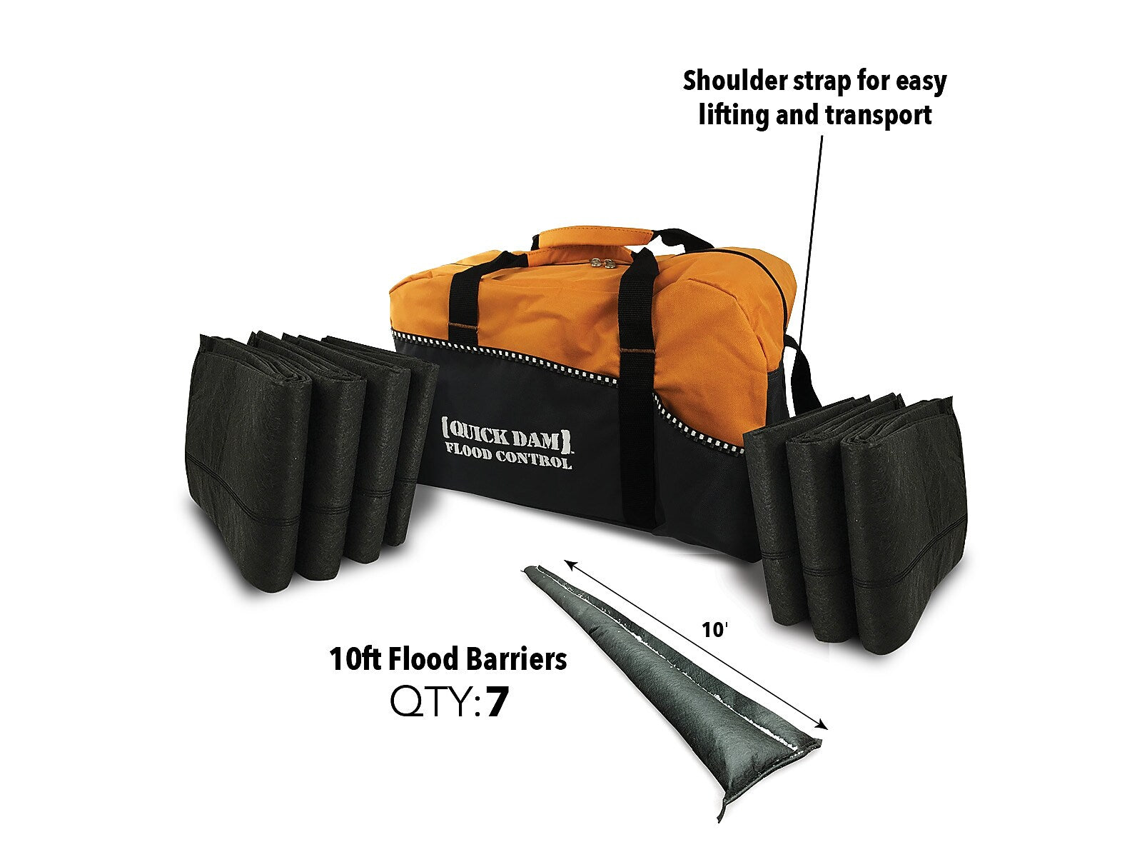 Quick Dam Duffel Bag, 120", Up to 8.5 Gal. 7/Box (QDDUFF10-7)