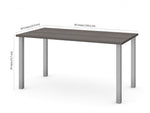 Bestar Universel 60" Table Desk, Bark Grey (65865-47)