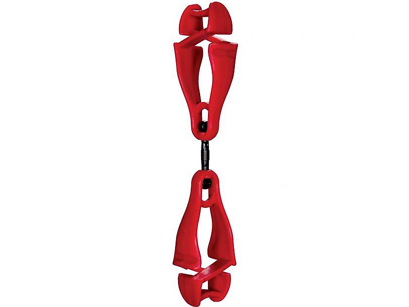 Squids 3420 Swiveling Glove Clip Holder with Dual Clips, 6/Pack (19413)