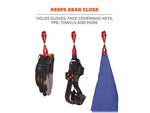 Squids 3420 Swiveling Glove Clip Holder with Dual Clips, 6/Pack (19413)