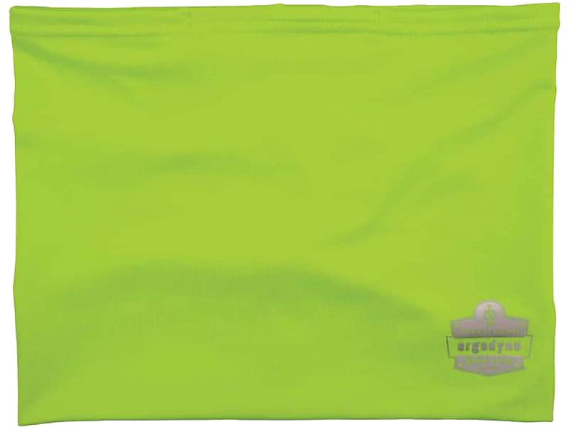 Ergodyne Chill-Its Cooling High Visibility Neck Gaiter, Lime, Large/Extra-Large (42145)