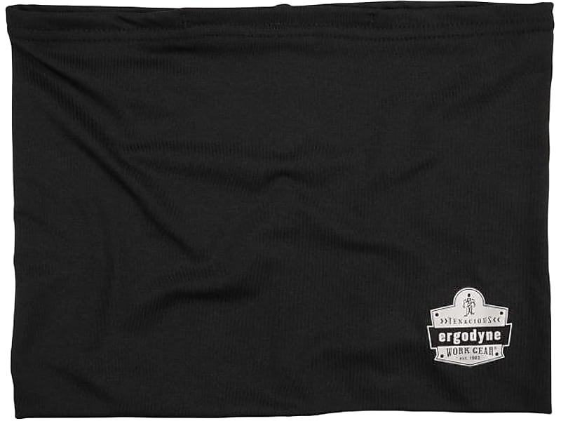 Ergodyne Chill-Its Cooling High Visibility Neck Gaiter, Black, Small/Medium (42142)
