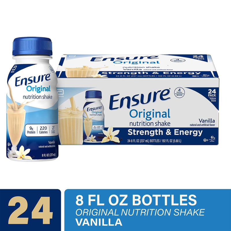Ensure Original Vanilla Nutrition Shake, 8 oz., 24/Pack (57753)