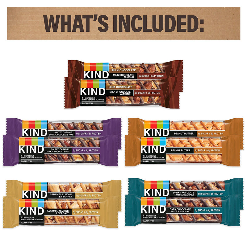 Break Box KIND® Bar Snack Mix, Variety Flavors, 22/Box (700-S0021)