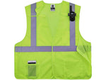 Ergodyne GloWear Hook & Loop Safety Vest, ANSI Class R2, Large/X-Large, Lime (8217BA)
