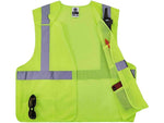 Ergodyne GloWear Hook & Loop Safety Vest, ANSI Class R2, Large/X-Large, Lime (8217BA)