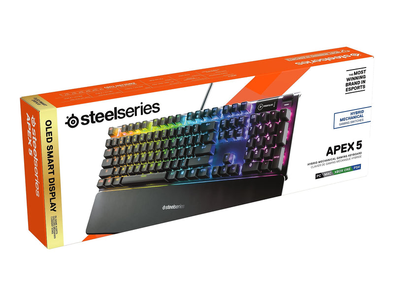 SteelSeries Apex Wired Gaming Keyboard, Black (64532)