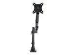 StarTech.com Desk Mount Monitor Arm - Full Motion Single Pole up to 8kg VESA Display - C-Clamp/Grommet, Up 35", Black