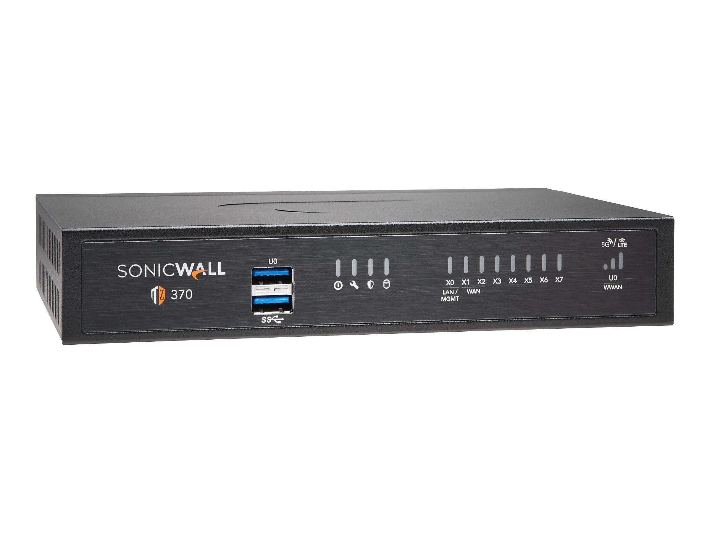 Sonicwall TZ370 Next-Generation Firewall, Desktop (02-SSC-7287)