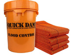 Quick Dam High-Visibility Water Barrier, 120", Up to 8 Gal., 10/Box (QD610-10HV)