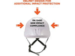 Ergodyne Skullerz 8974 Class E Safety Helmet with MIPS Technology, 6-Point Suspension, White (60200)