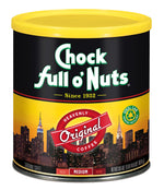 Chock full o'Nuts Original Blend Ground Coffee, Medium Roast, 30.5 oz. (MZB13000)