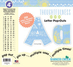 Barker Creek Thoughtfulness  4" Letters and Numbers, Multicolored, 255/Pack (BC1724)