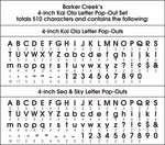 Barker Creek Sea & Sky, Kai Ola  4" Letters and Numbers, Multicolored, 510/Pack (4130)
