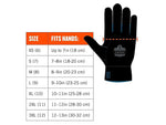 Ergodyne ProFlex 7501 Waterproof Winter Work Gloves, Gray, Large, 12 Pairs (17634)