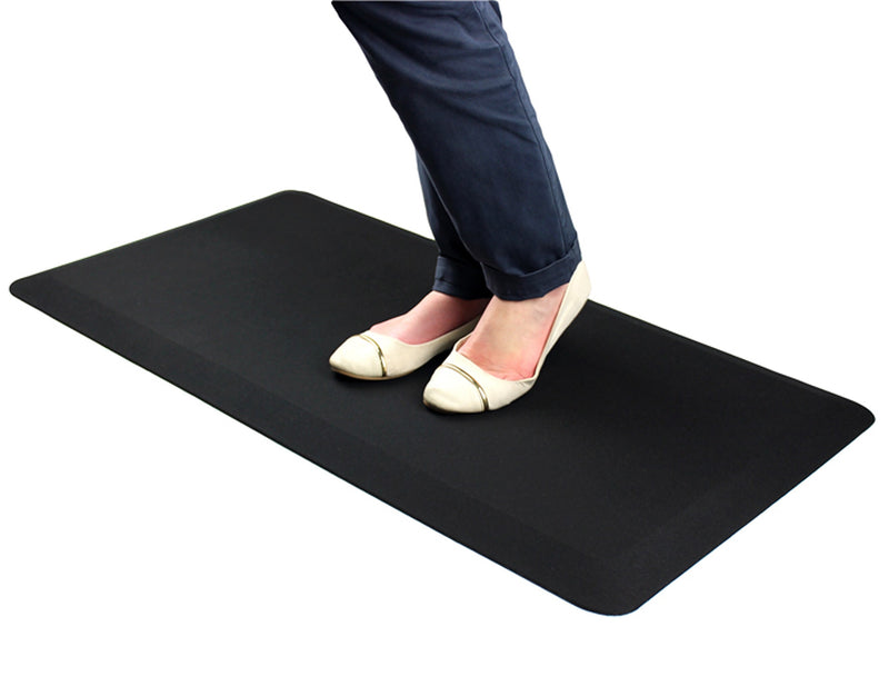Floortex AFS-TEX System 3000 Anti-Fatigue Mat 20"W x 39"L, Midnight Black (FCA32039BM)