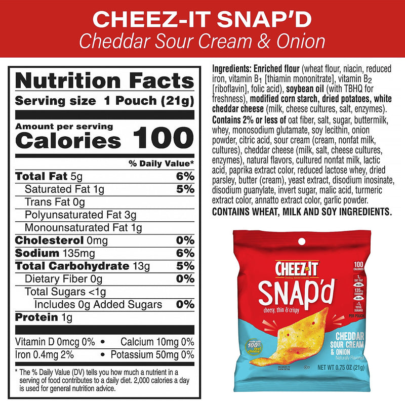 Cheez-It Crackers Variety Box, 1.5 oz., 45 Packs/Box (700-00122)