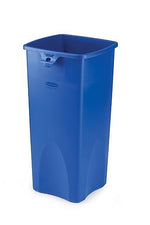 Rubbermaid Recycling Container, Desk High, 23 Gallons, Blue (FG356973BLUE)