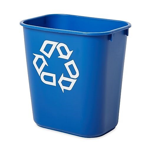 Rubbermaid Commercial Products Plastic Container, 3.25 Gallon, Blue (FG295573BLUE)
