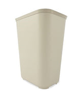 Rubbermaid Fire-Resistant Polyester Wastebasket Trash Can, 10 Gallons, Beige (FG130600BEIG)
