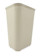 Rubbermaid Fire-Resistant Polyester Wastebasket Trash Can, 10 Gallons, Beige (FG130600BEIG)