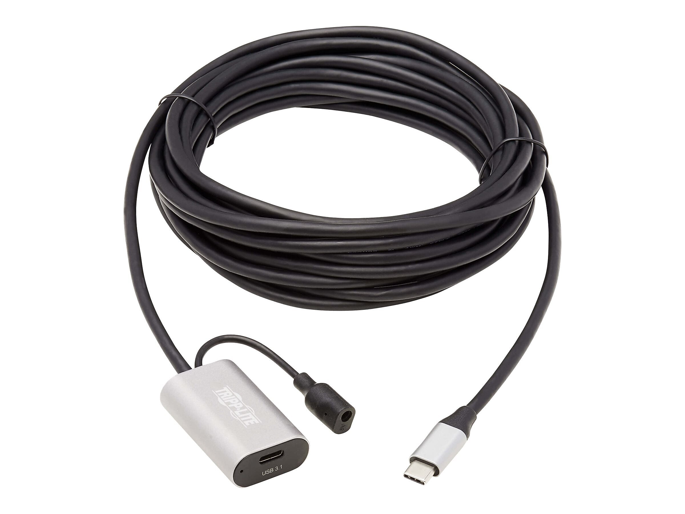Tripp Lite 16.4' USB C Cable, Gray/Black (U330-05M-C2C)