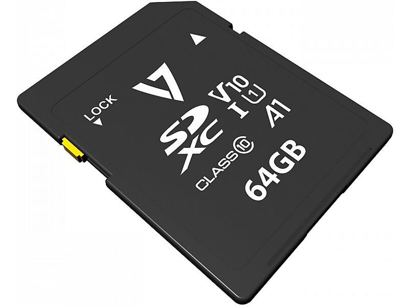 V7 64GB SDXC Memory Card, Class 10, UHS-I, V10 (VPSD64GV10U1)