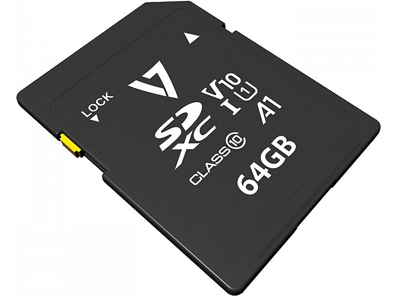 V7 64GB SDXC Memory Card, Class 10, UHS-I, V10 (VPSD64GV10U1)