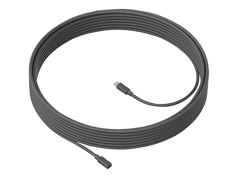 Logitech MeetUp 33' Microphone Extension Cable, Black (950-000005)