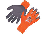 Ergodyne ProFlex 7401 Winter Work Gloves, Fleece Lined, Latex Coated Palm, 13 Gauge, A5 Cut Level, Orange, XL, 12/Pack
