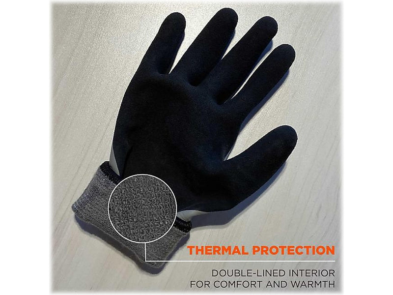 Ergodyne ProFlex 7501 Waterproof Winter Work Gloves, Gray, Medium, 12 Pairs (17633)
