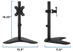 Mount-It! Monitor Mount Desk Stand, Up to 32" Monitor, Black (MI-1757)