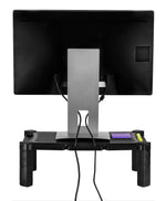 Mount-It! Printer and Monitor Stand Height Adjustable, Holds Up to 22 lbs., Black (MI-7851)
