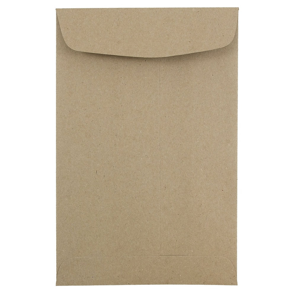 JAM Paper 6" x 9" Kraft Open End Catalog Envelopes, Brown Kraft Paper Bag, 10/Pack (51286524B)
