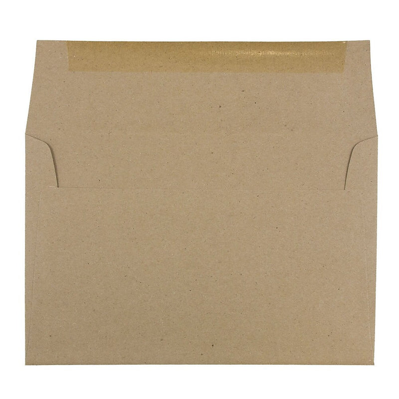 JAM Paper Kraft A9 Invitation Envelopes, 5.75 x 8.75, Brown Kraft Paper Bag, Bulk 1000/Carton (LEKR875B)