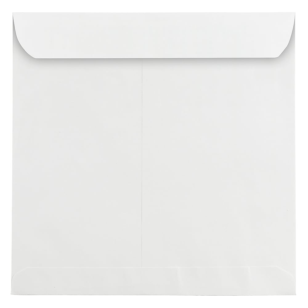 JAM Paper 10.5" x 10.5" Square Invitation Envelopes, White, 25/Pack (3992320)
