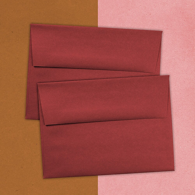 JAM Paper A7 Invitation Envelopes, 5.25 x 7.25, Dark Red, 1000/carton (31511307B)