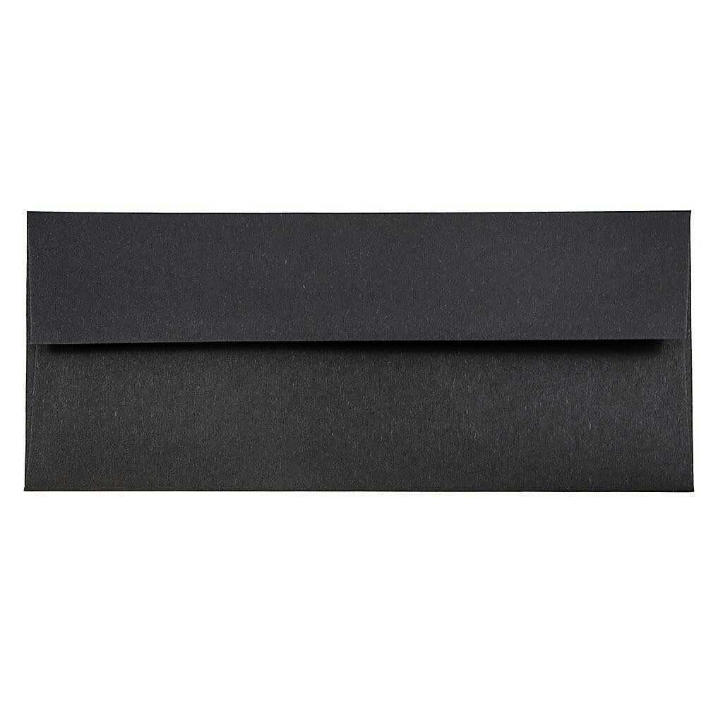 JAM Paper #10 Business Envelope, 4 1/8" x 9 1/2", Black, 25/Pack (900921796)