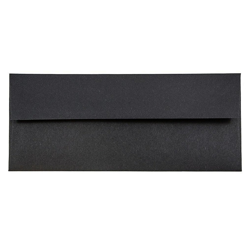 JAM Paper #10 Business Envelope, 4 1/8" x 9 1/2", Black, 25/Pack (900921796)