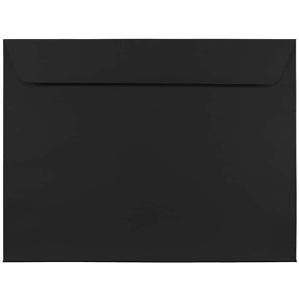 JAM Paper 9" x 12" Booklet Envelopes, Black, 25/Pack (2112755)
