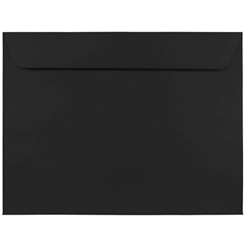 JAM Paper 9" x 12" Booklet Envelopes, Black, 25/Pack (2112755)