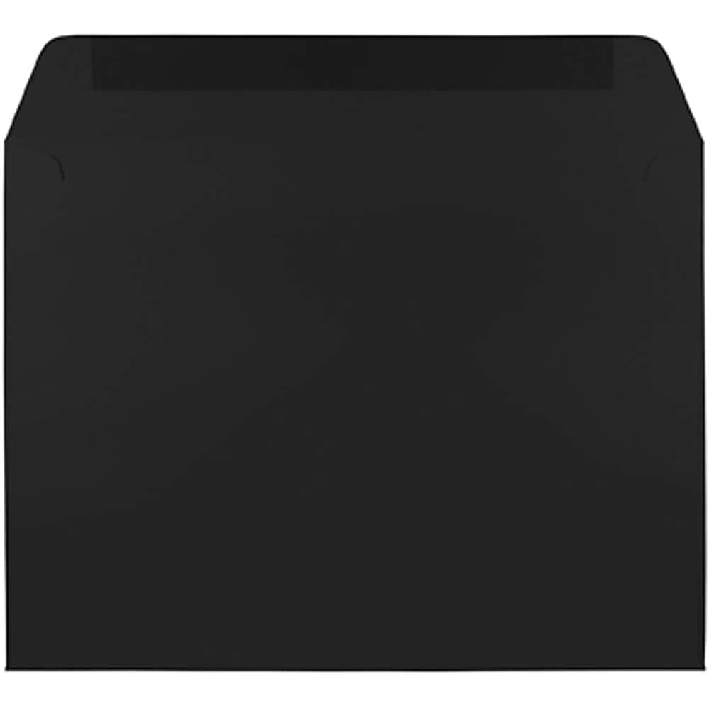 JAM Paper 9" x 12" Booklet Envelopes, Black, 25/Pack (2112755)