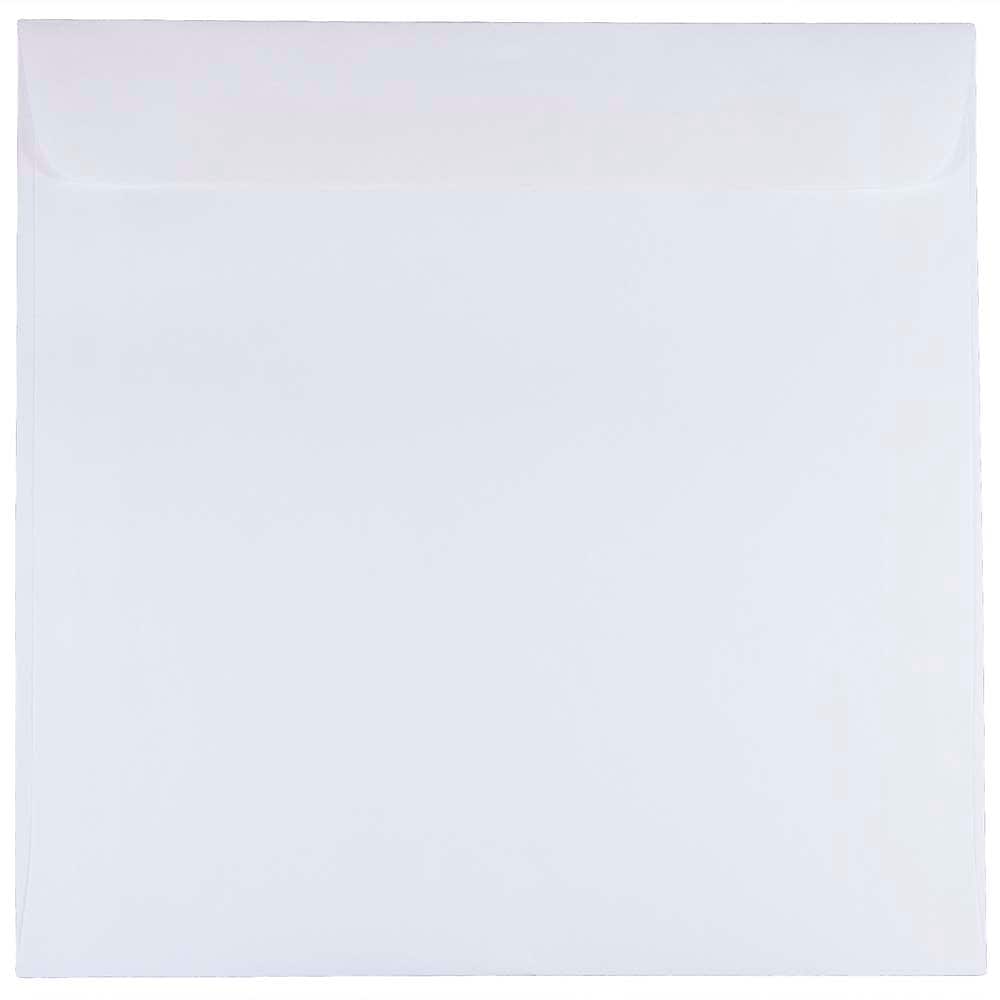 JAM Paper 8.5 x 8.5 Square Invitation Envelopes, White, 100/Pack (4231B)