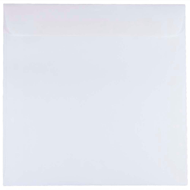 JAM Paper 8.5 x 8.5 Square Invitation Envelopes, White, 100/Pack (4231B)