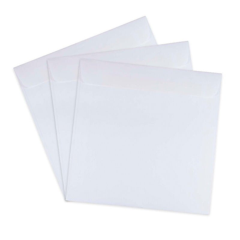 JAM Paper 8.5 x 8.5 Square Invitation Envelopes, White, 100/Pack (4231B)