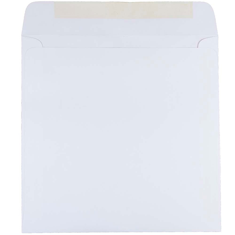 JAM Paper 8.5 x 8.5 Square Invitation Envelopes, White, Bulk 1000/Carton (4231C)